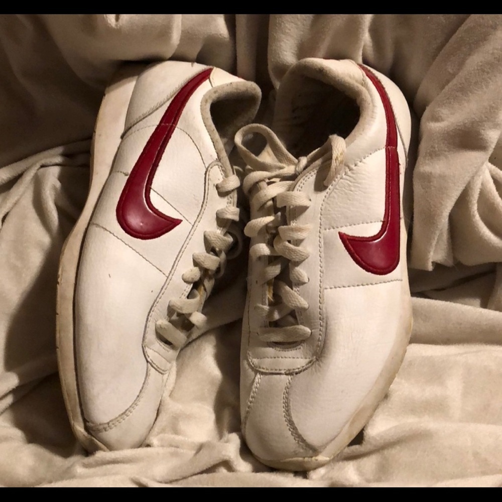 Red & White Nike shoes (cheerleading shoes)